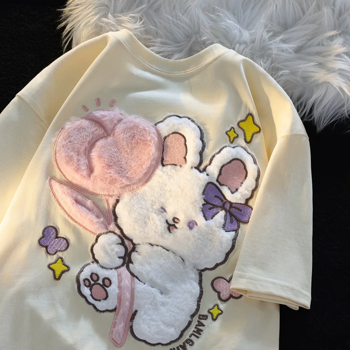 Tulip Bunny Fluffy T-shirt - Image 6