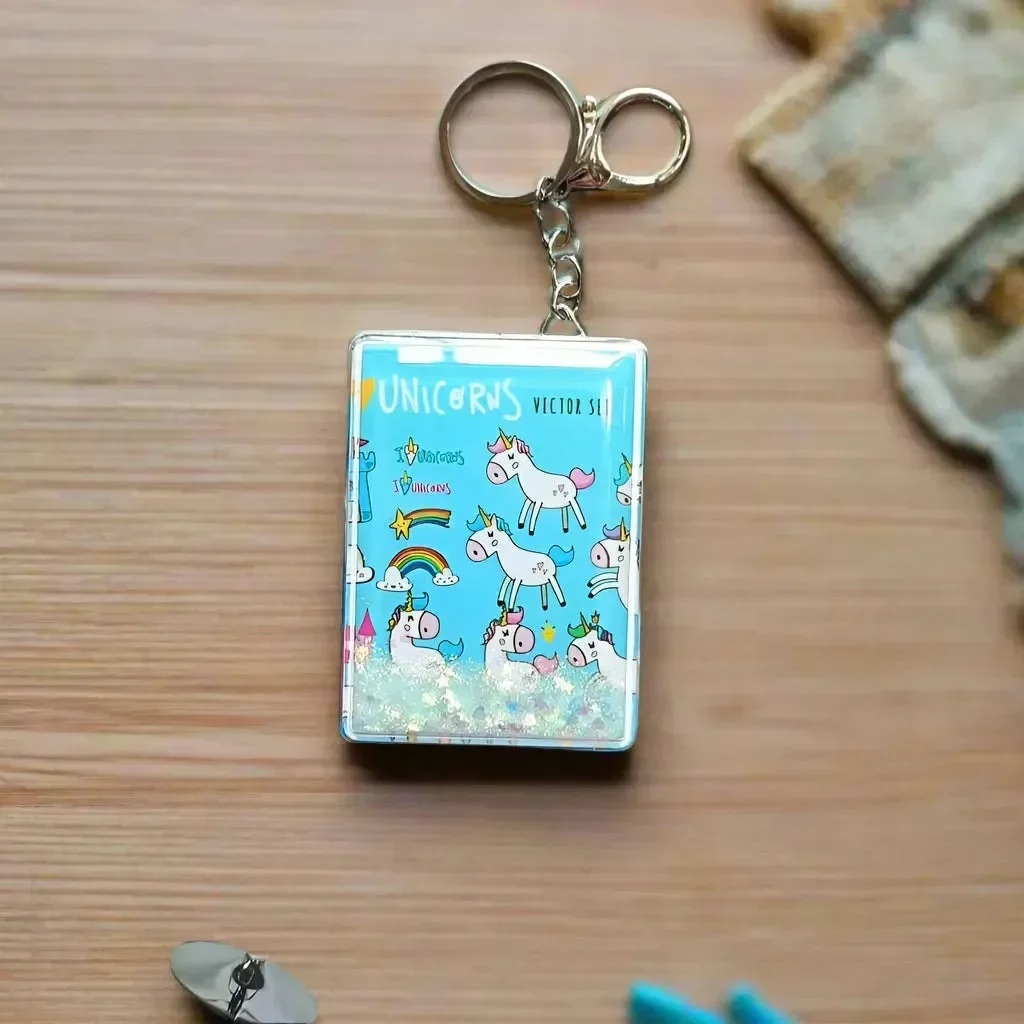 Unicorn Dreams Glitter Mirror Keychain - Image 8