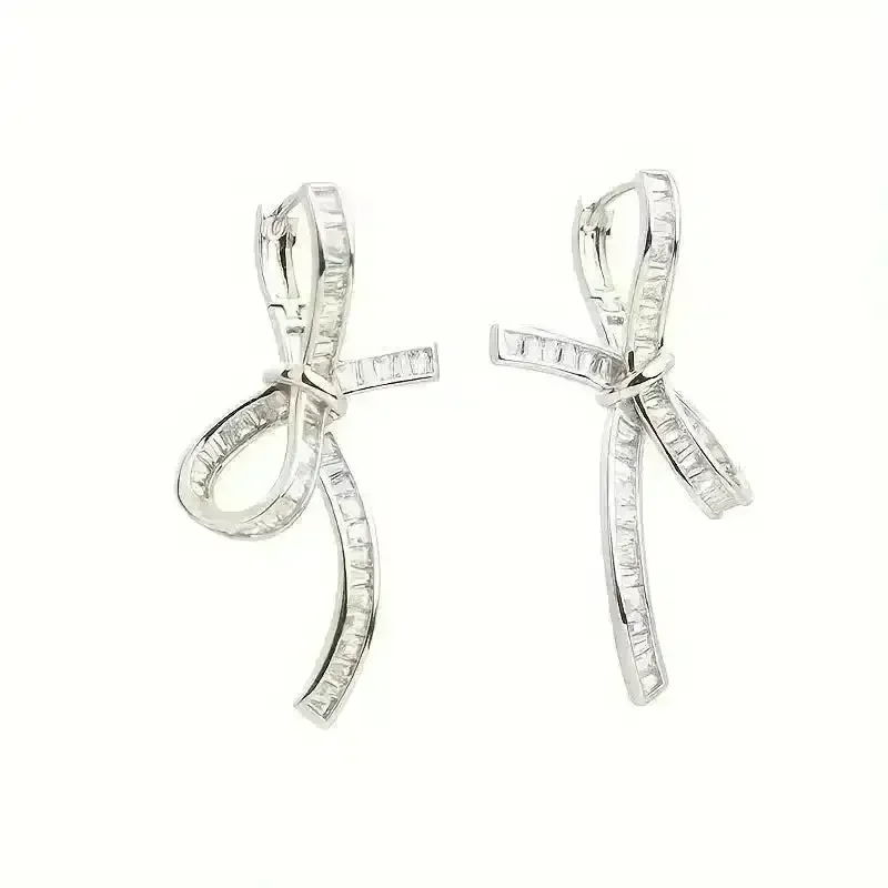 Unique Hollow Bow Stud Earrings - Image 7
