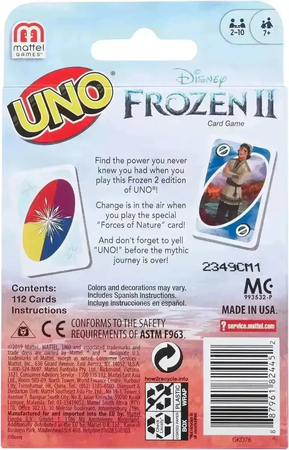 UNO Frozen 2 Card Game - Image 3