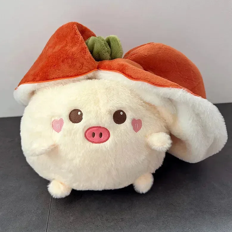 Veggie Transforming Rabbit and Pig Plush Toy - Image 7