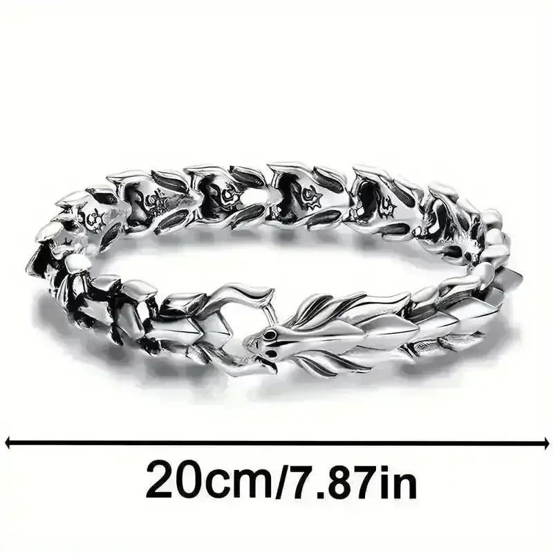 Viking Dragon Design Punk Bracelet - Image 5
