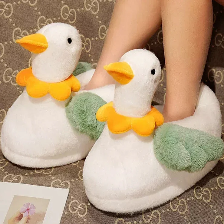 Waddling Duck Winter Home Slippers