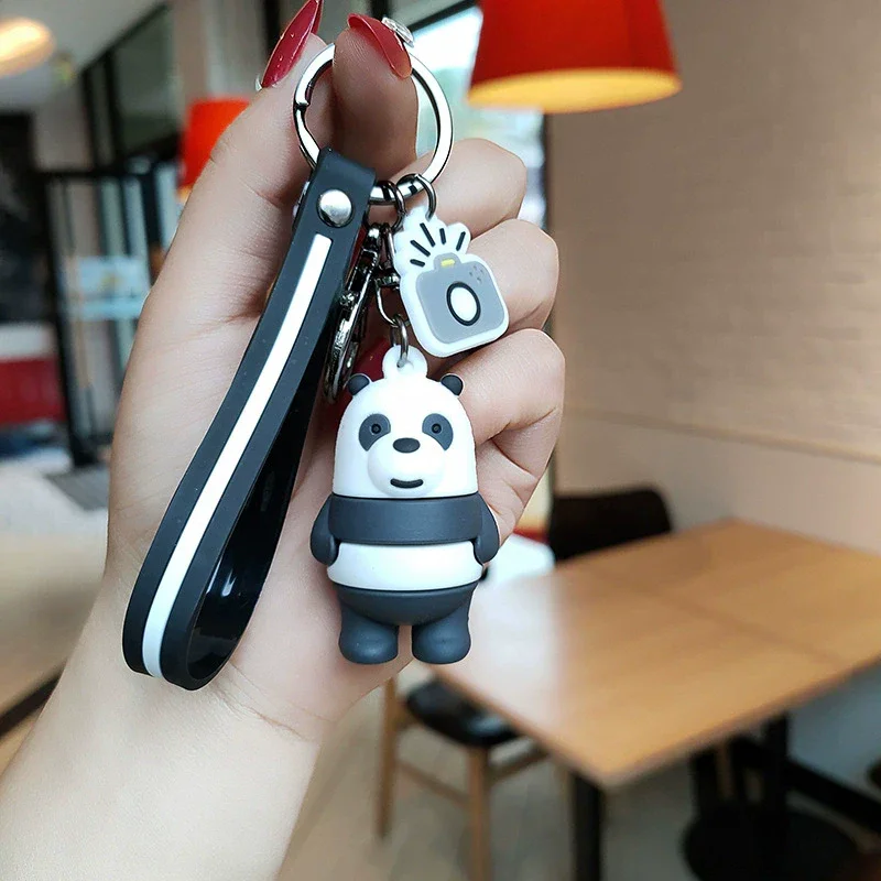 We Bare Bears Zebra Stripes Keychain - Image 4