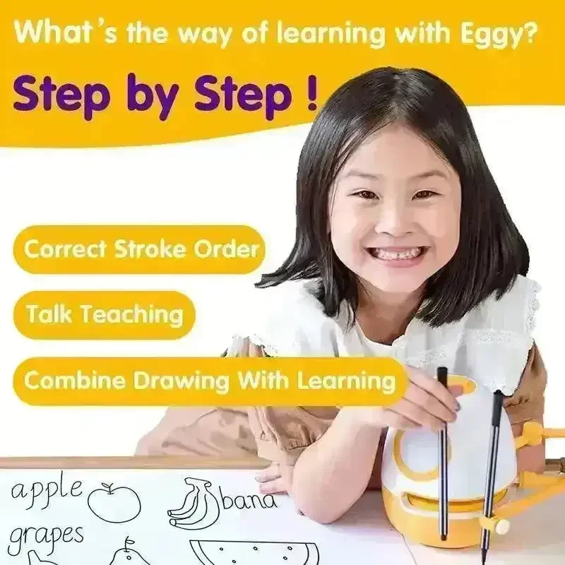 WeDraw Eggy Smart Interactive Tutor Robot - Image 4