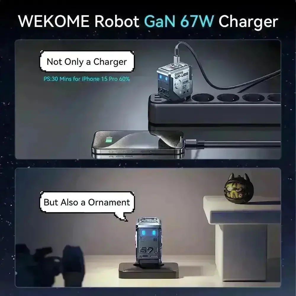 WEKOME Robot 67W GaN Charger - Image 2