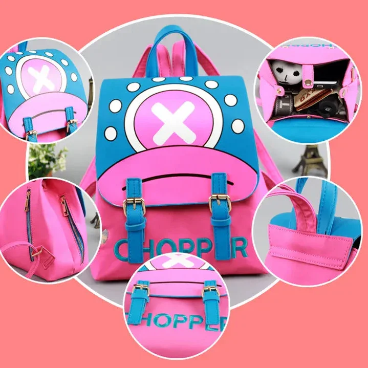 Whimsical Totoro & Chopper Anime Backpack - Image 4