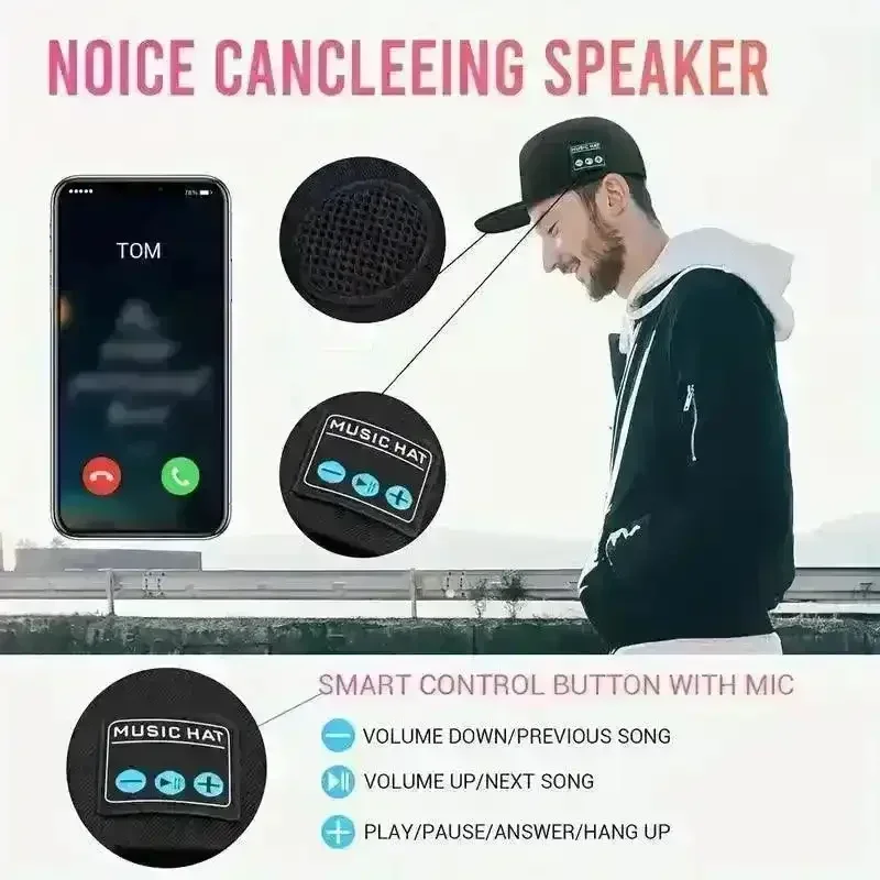 Wireless Smart Speaker Hat - Image 3