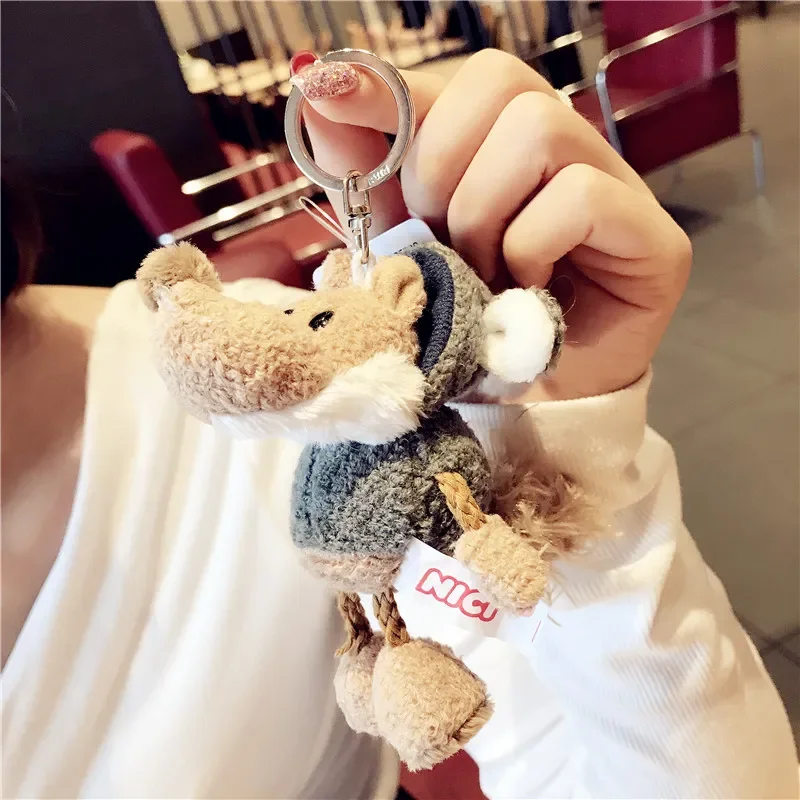 Wolf as Sheep Plush Keychain - Image 3