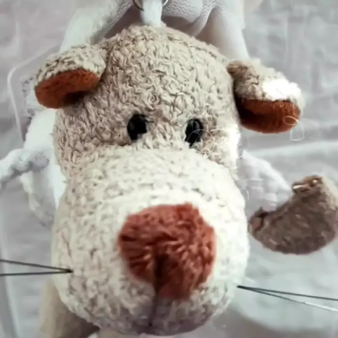 Wolf as Sheep Plush Keychain - Image 6