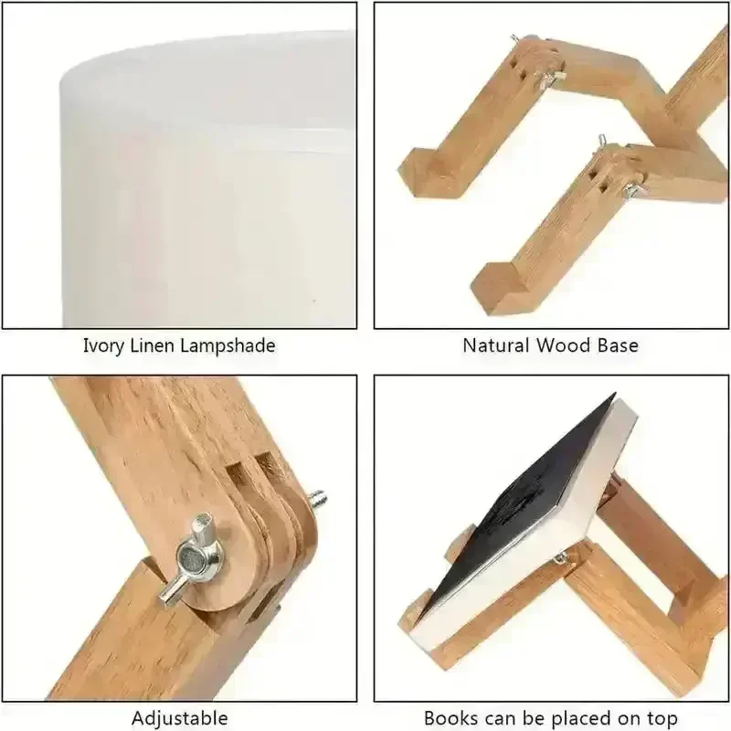 Wooden Pondering Novelty Table Lamp - Image 6