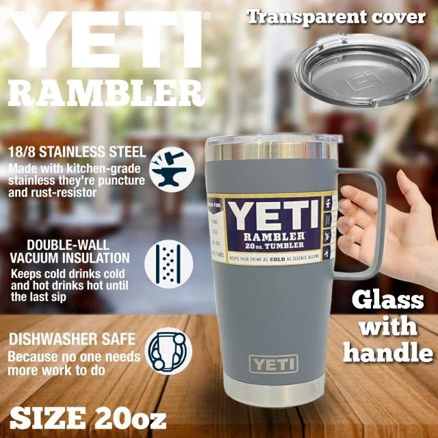 YETI Rambler Drink Mug (20 oz) - Image 13